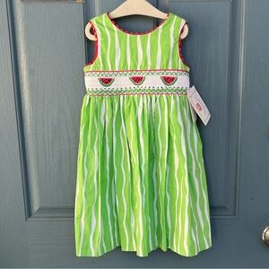 NWT Marmellata Watermelon Smocked Dress